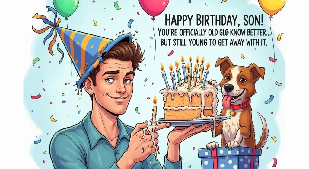 Funny Birthday Wishes for a Son