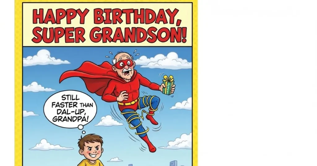 Funny Birthday Wishes for Grandson