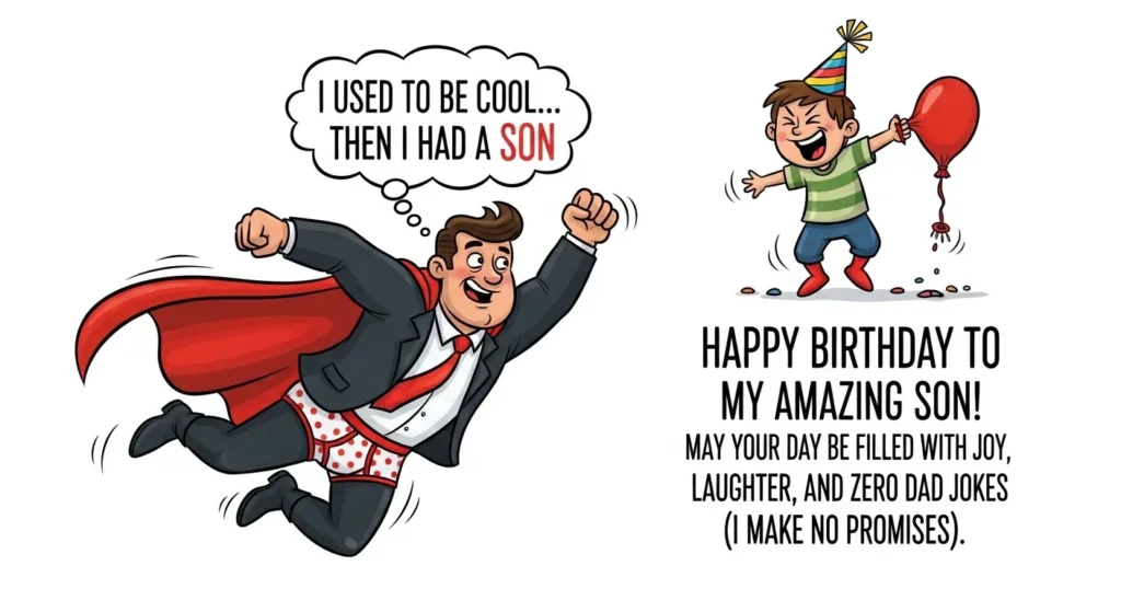 Funny Birthday Wishes to Make Your Son Laugh