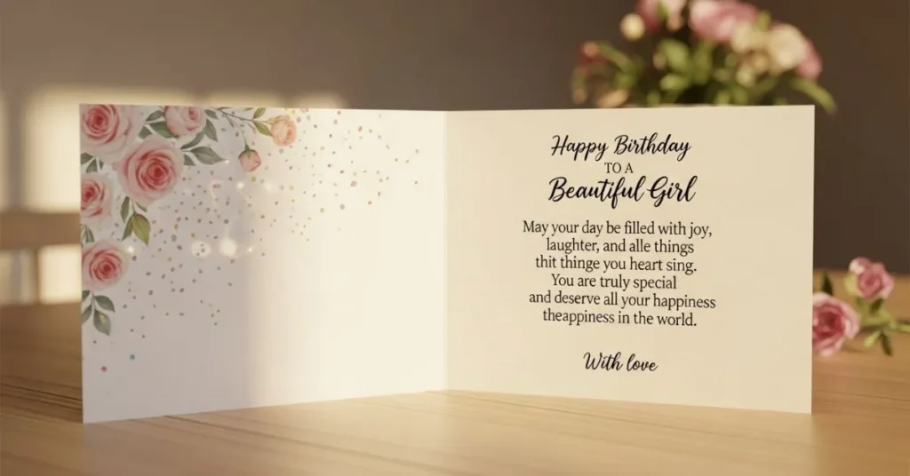 Heart Touching Birthday Wishes for Beautiful Girl 