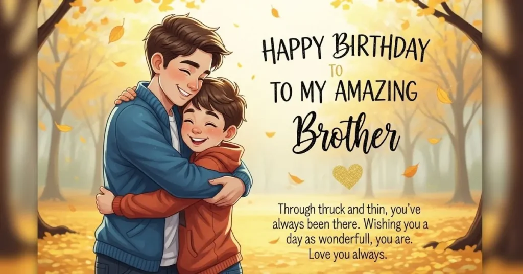 Heart Touching Birthday Wishes for Brother