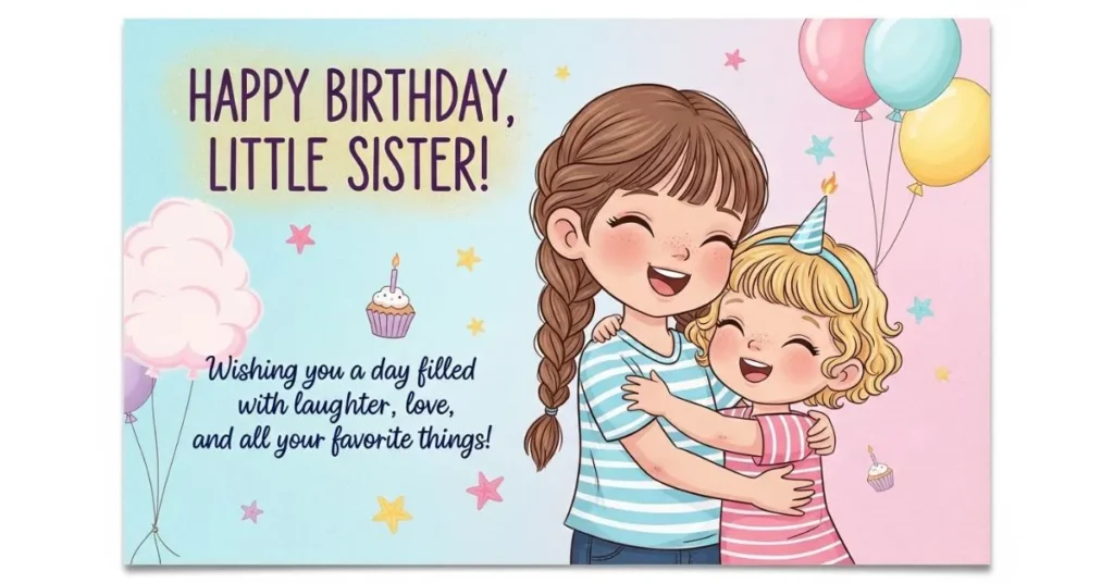 Heartfelt Birthday Wishes for Little Sister