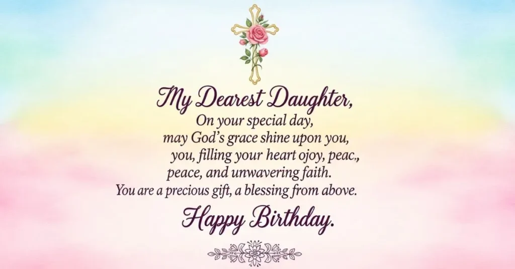 Heartfelt Christian Birthday Wishes for Daughter