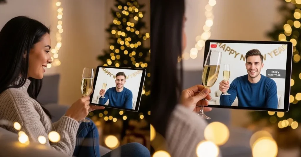 Long Distance New Year Wishes for Love