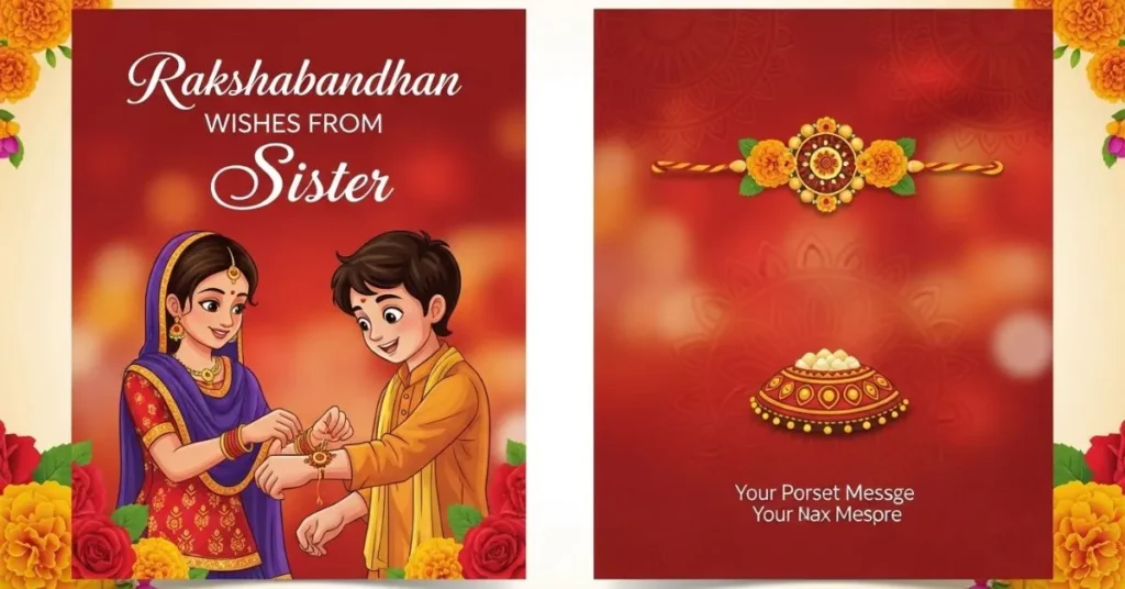 Rakhsha bandhan Wishes from Sister