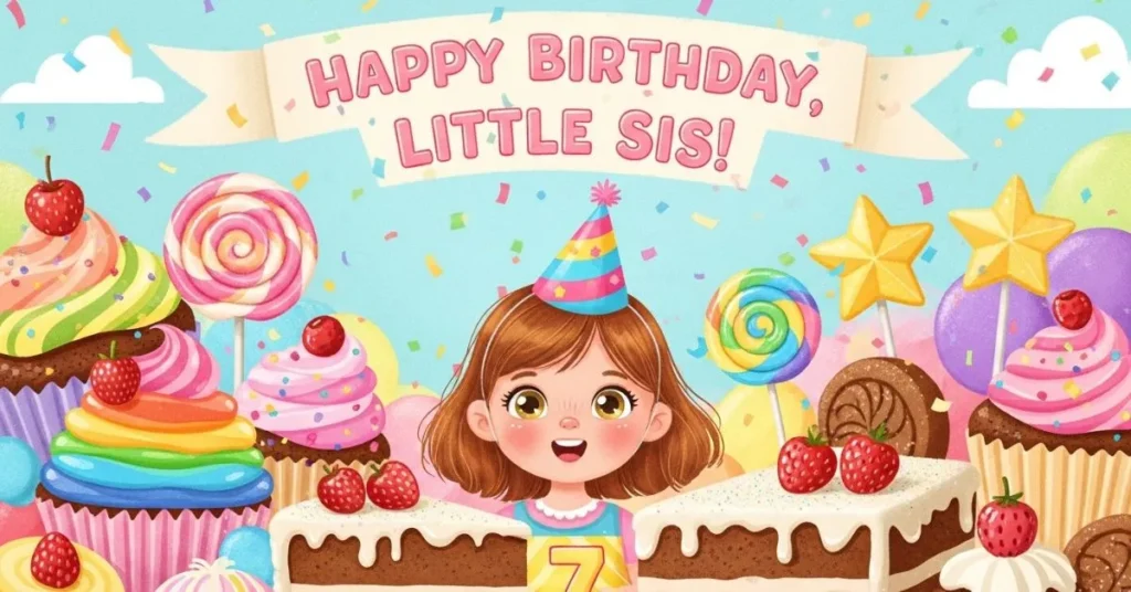Sweet Birthday Wishes for Little Sister