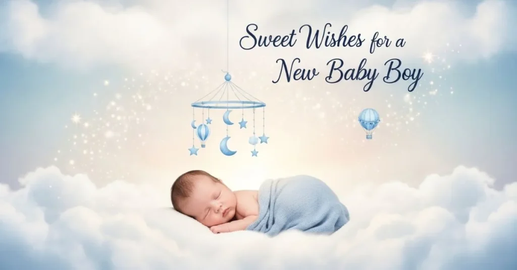 Sweet Wishes for New Baby Boy