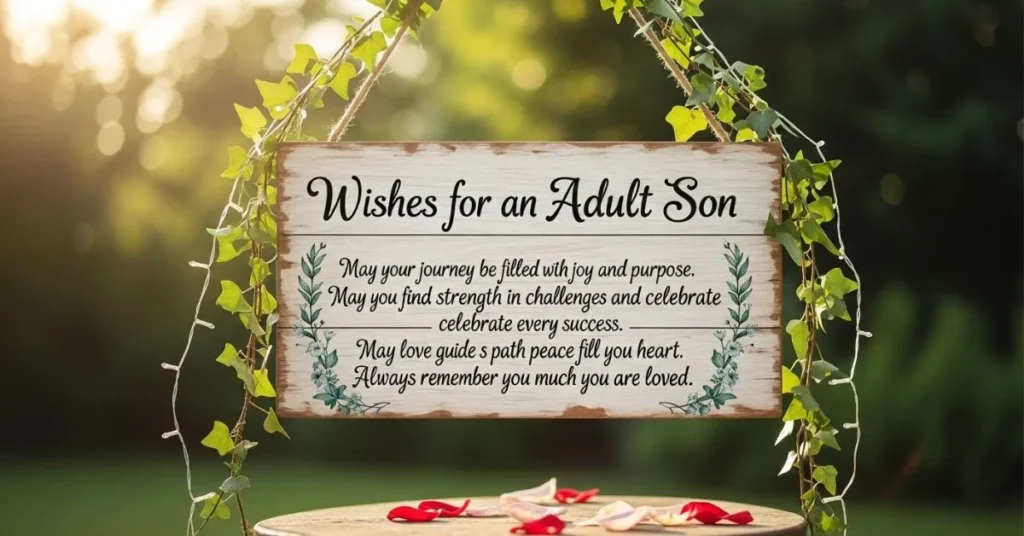 Wishes for an Adult Son