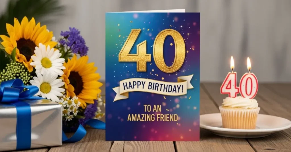 40th Birthday Wishes for Friend