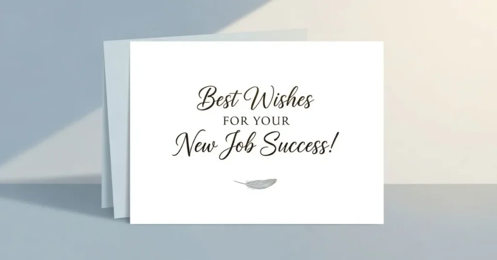 Best Wishes for New Job Success