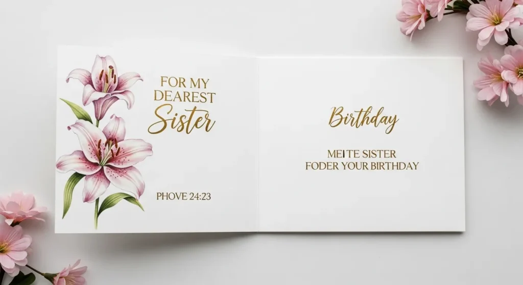 Biblical Birthday Blessings for Sister
