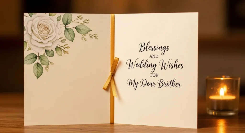 Blessing Wedding Wishes for Brother