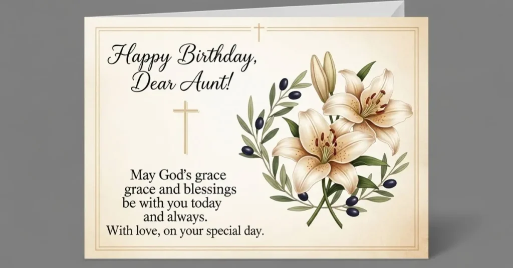 Christian Birthday Wishes for Aunt