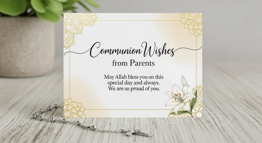 Communion Wishes from Parents