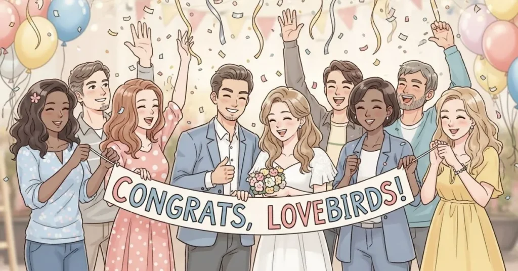 Cool Engagement Wishes for Friends 