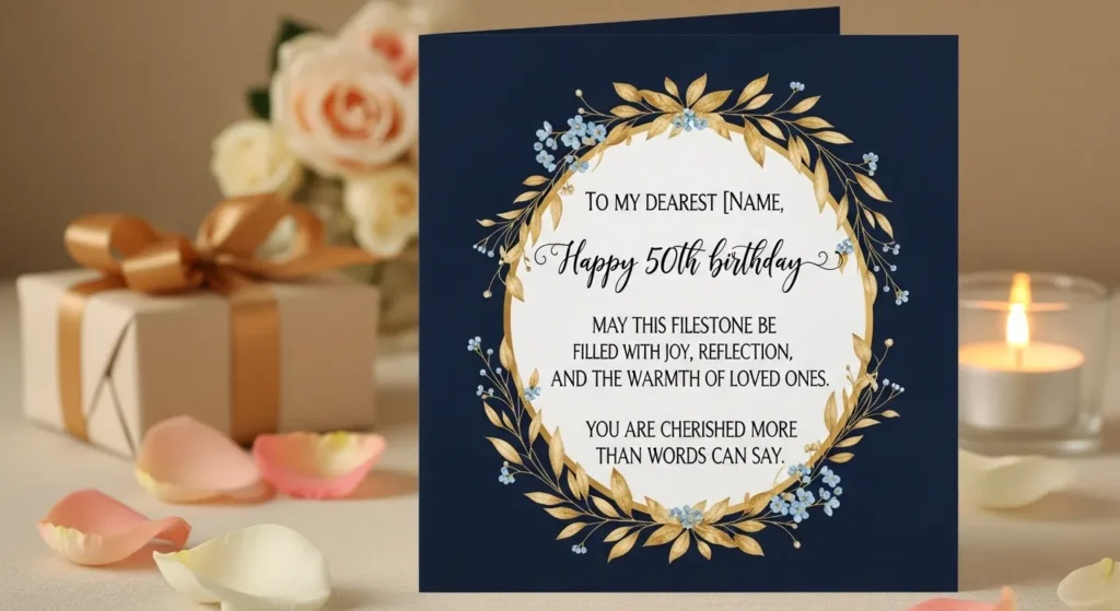 Emotional 50th Birthday Wishes