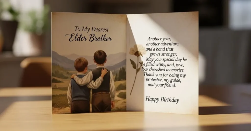 Emotional Birthday Wishes for Elder Brother