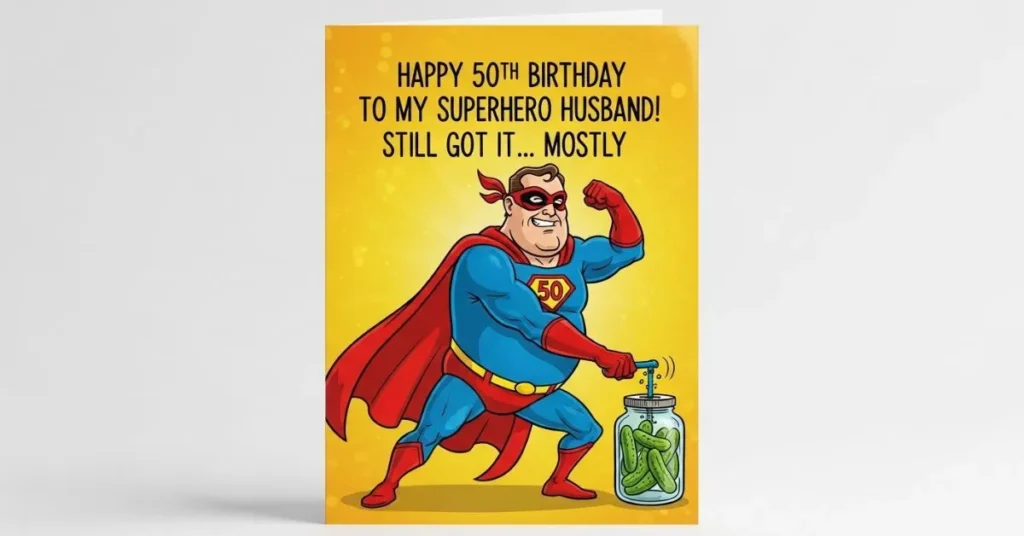 Funny 50th Birthday Wishes for Husband