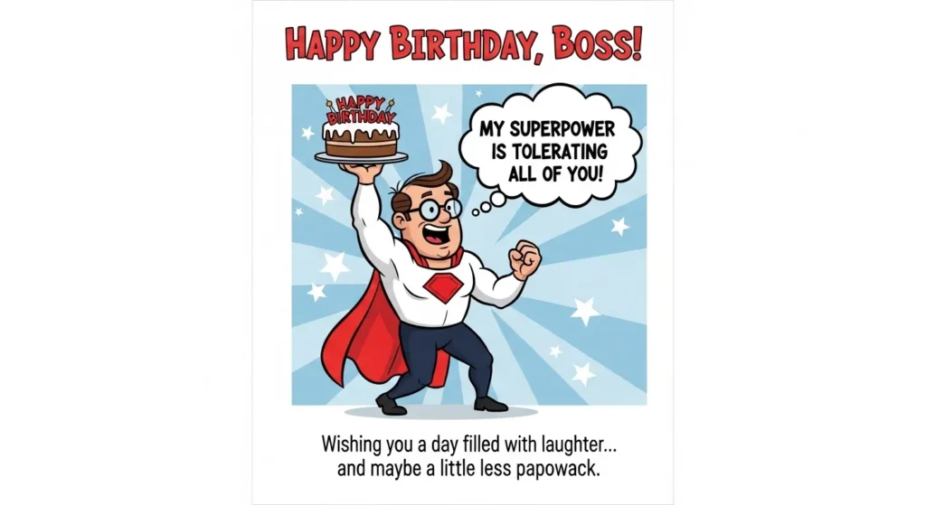 Funny Birthday Wishes for Boss Man