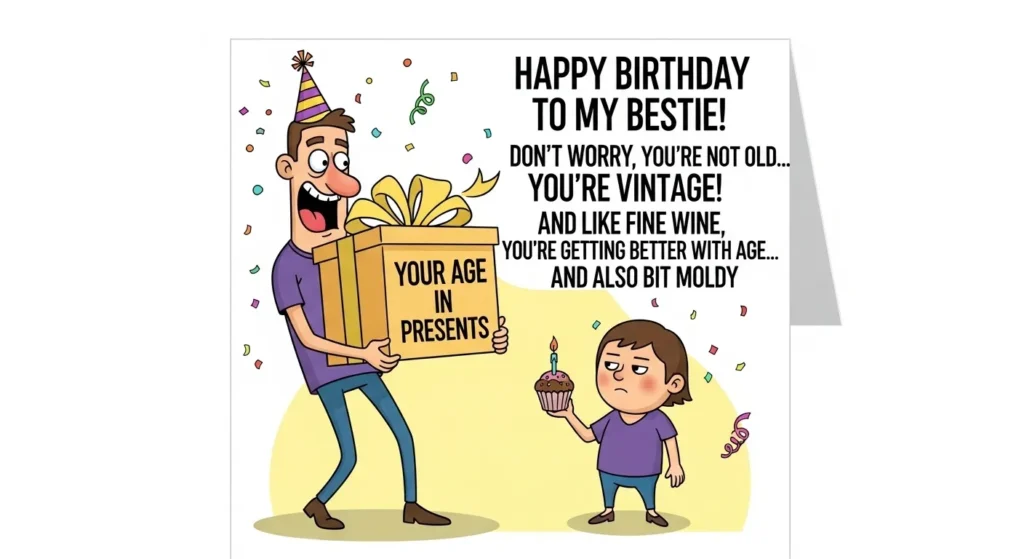 Funny Birthday Wishes for My Bestie