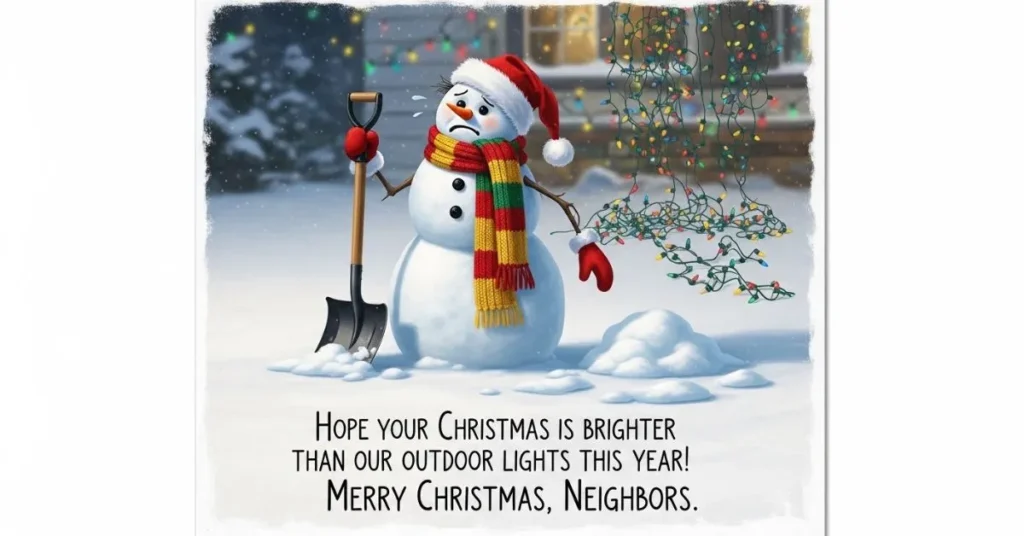 Funny Christmas Wishes for Neighbors