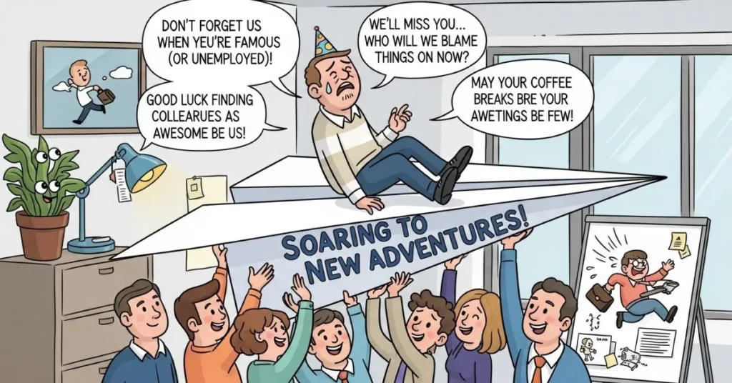 Funny Farewell Wishes for Coworker