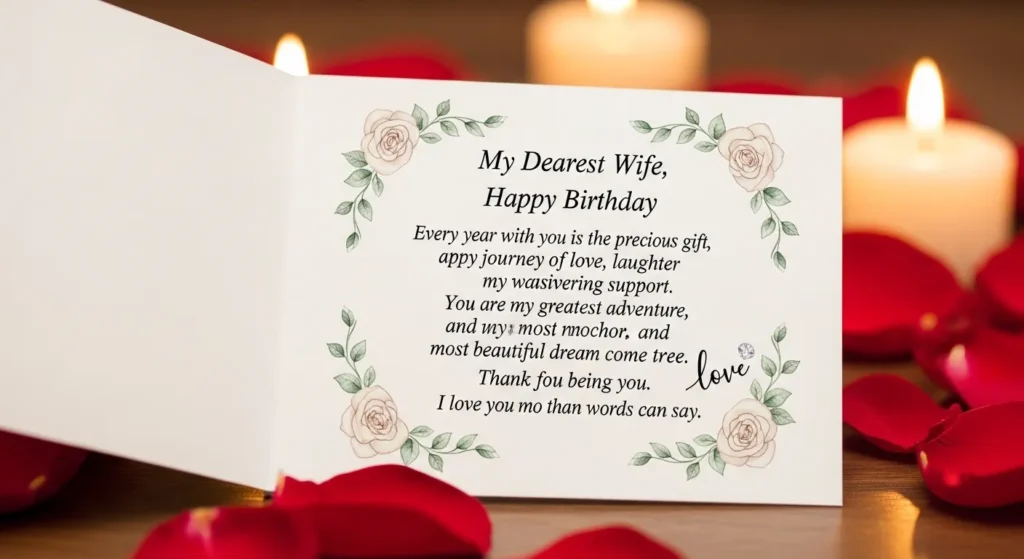Heart Touching Birthday Wishes for Wife