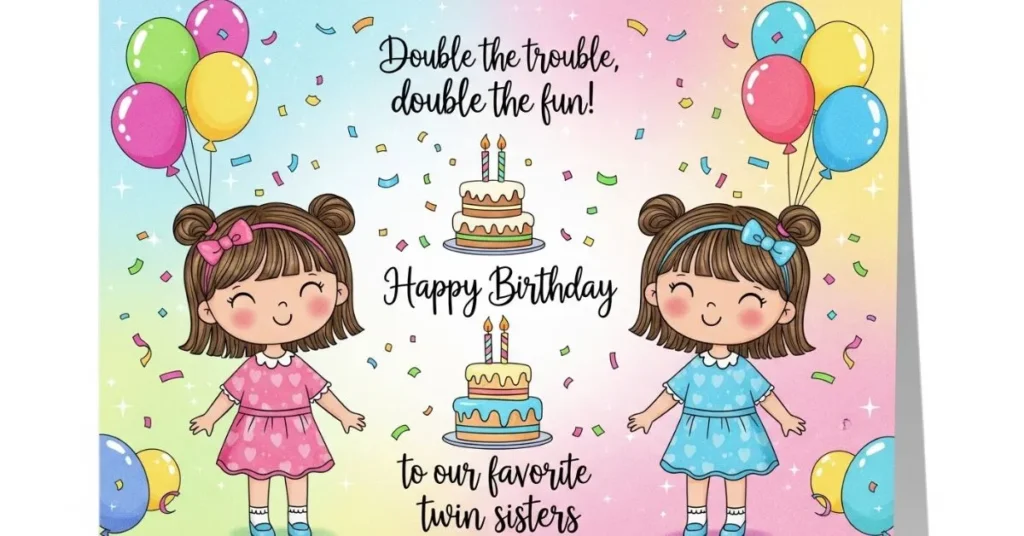 Heartfelt Birthday Wishes for Twin Sisters