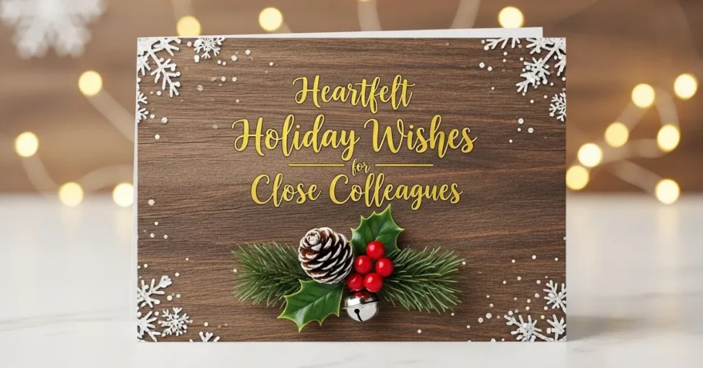 Heartfelt Holiday Wishes for Close Colleagues