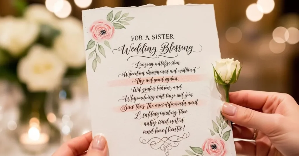 Heartfelt Wedding Blessings for Sister