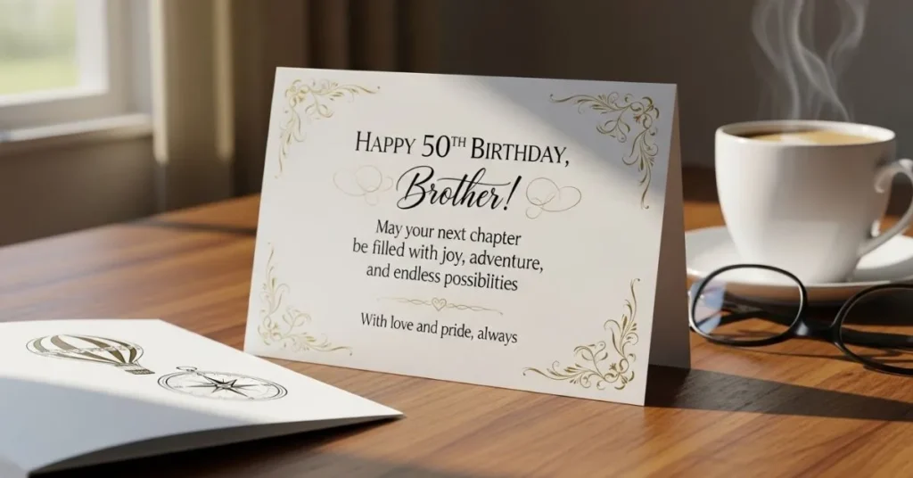 Inspirational 50th Birthday Wishes for Brother