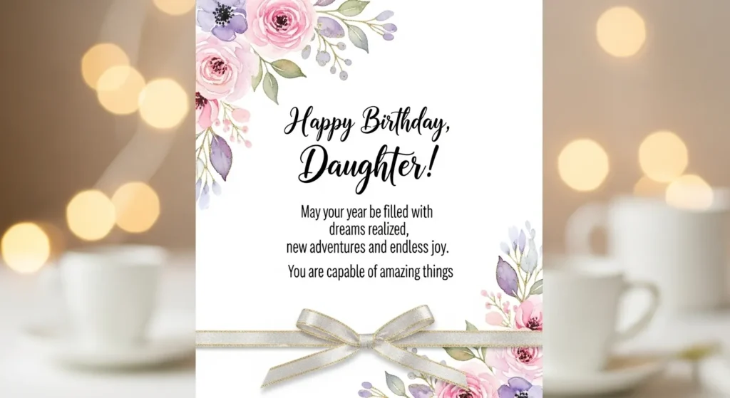 Inspirational Birthday Wishes for Daughter