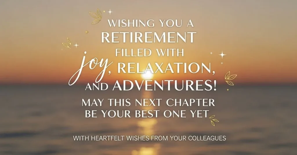 Inspirational Retirement Wishes for Coworker
