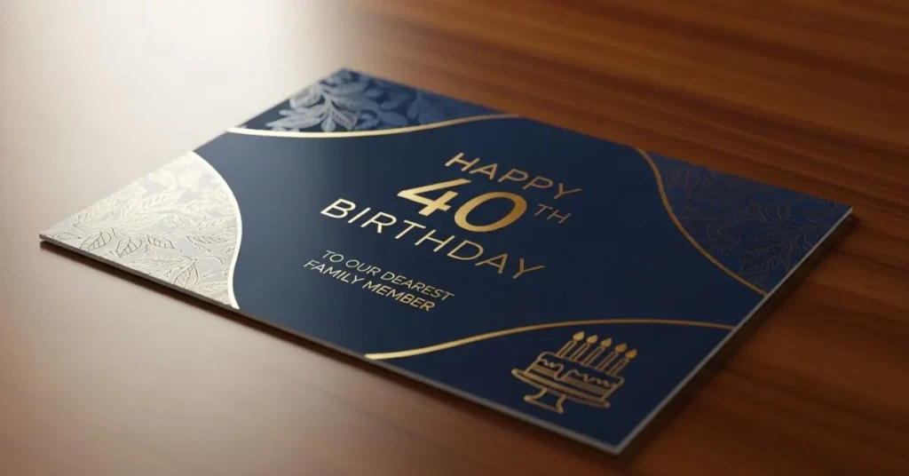 Latest 40th Birthday Wishes for Family