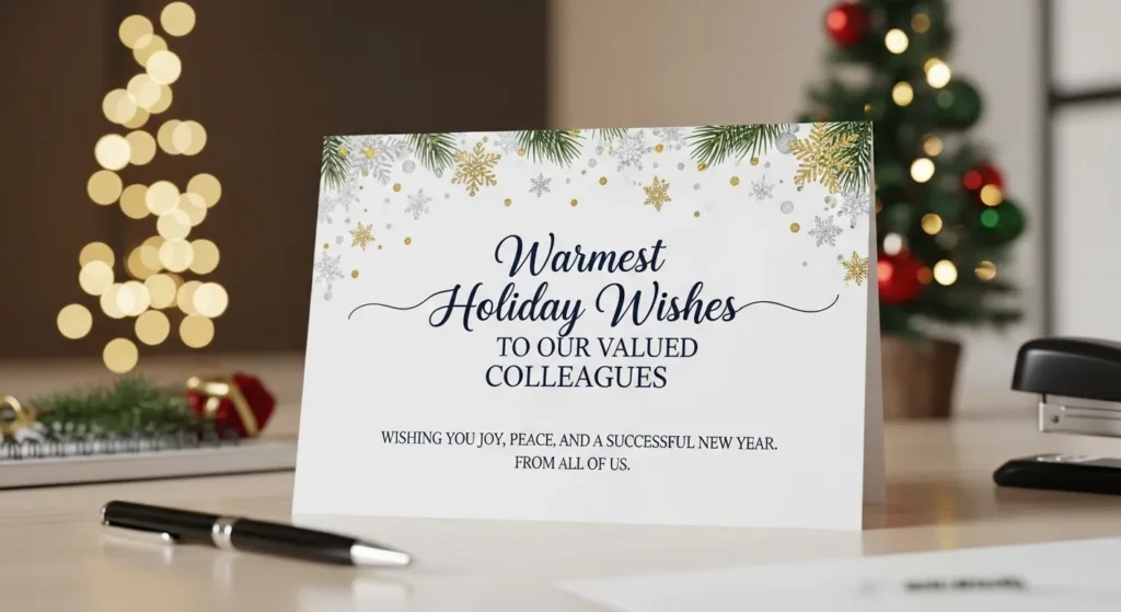 Professional Holiday Wishes for Colleagues