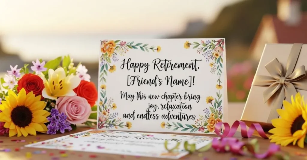 Retirement Wishes for a Friend