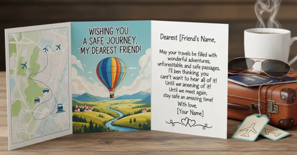 Safe Journey Wishes for Best Friend