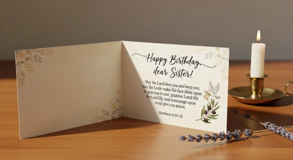 Short Biblical Birthday Wishes for Sister