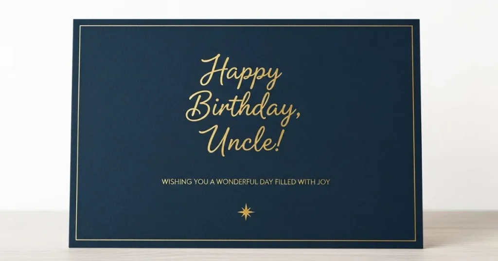 Short Birthday Wishes for Uncle
