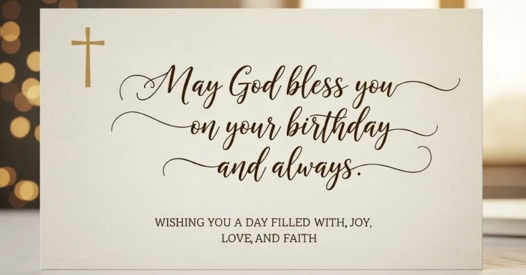 Short Christian Birthday Wishes
