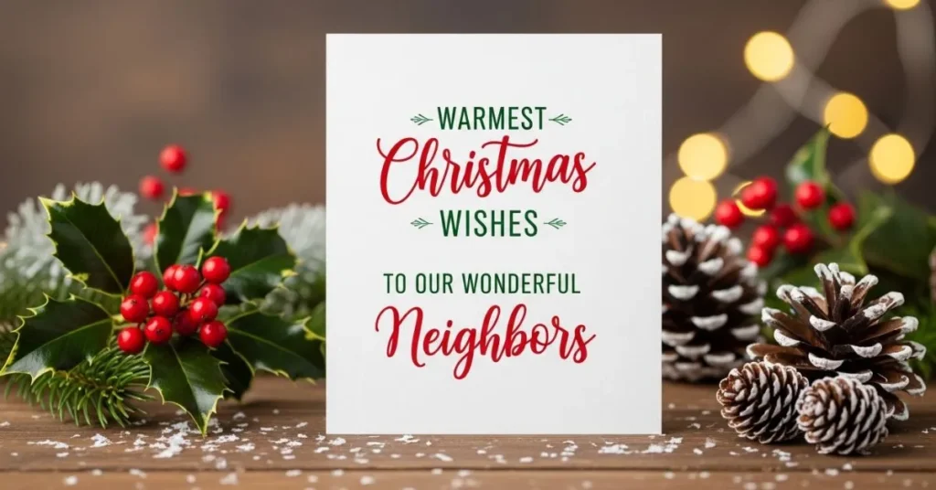 Short Christmas Wishes for Neighbors