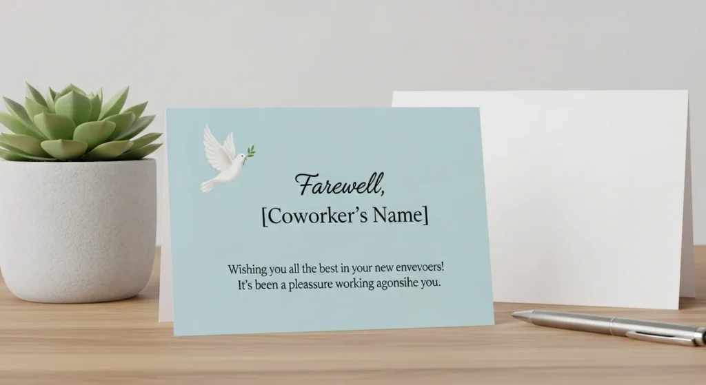 Short Farewell Wishes for Coworker