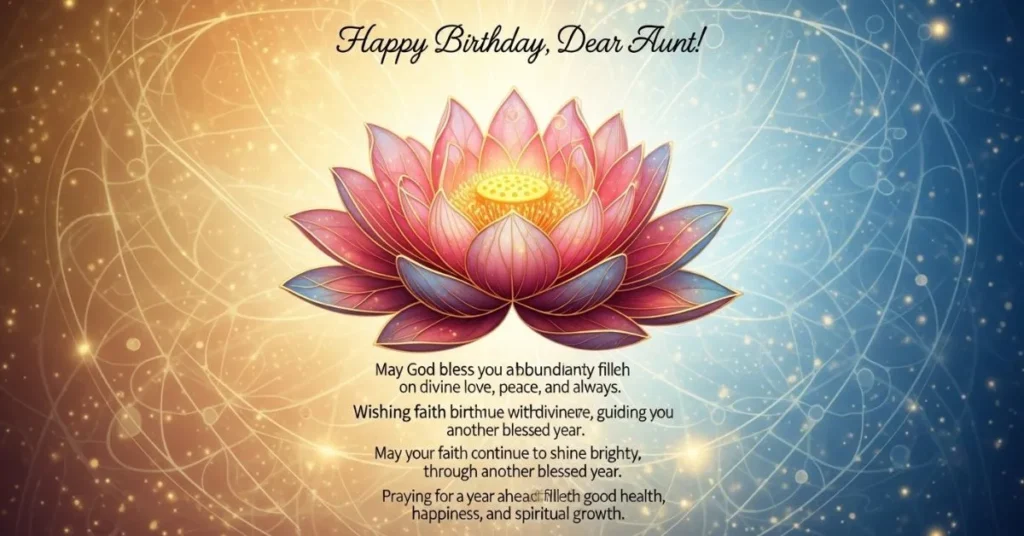 Short Religious Birthday Wishes for Aunt