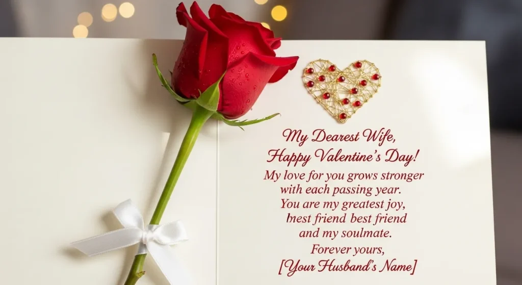 Short Valentine Wishes for Wife