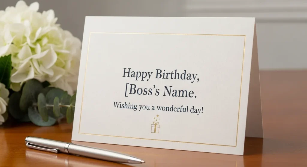 Simple Birthday Wishes for Boss