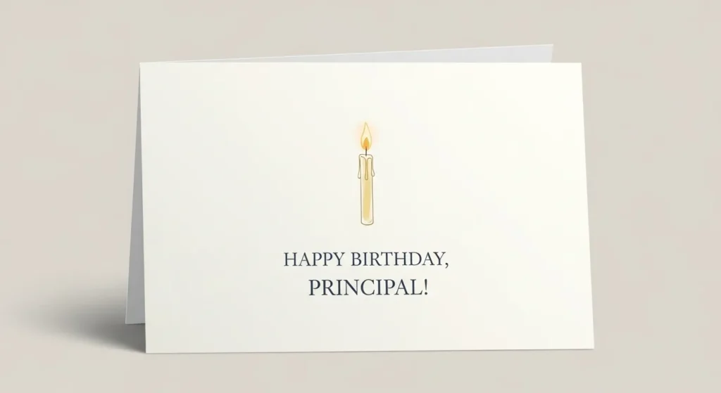 Simple Birthday Wishes for Principal