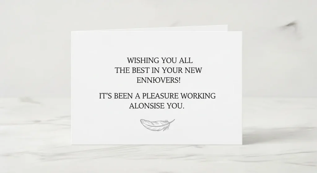 Simple Farewell Wishes for Colleague