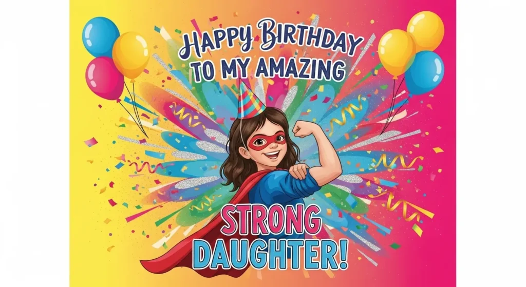 Strong Daughter Birthday Wishes
