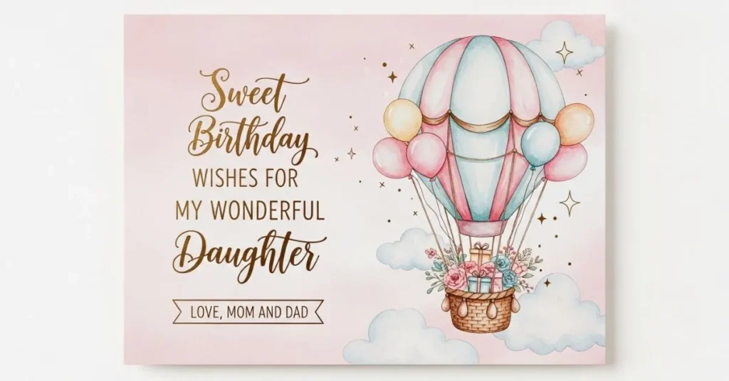 Sweet Birthday Wishes for Daughter