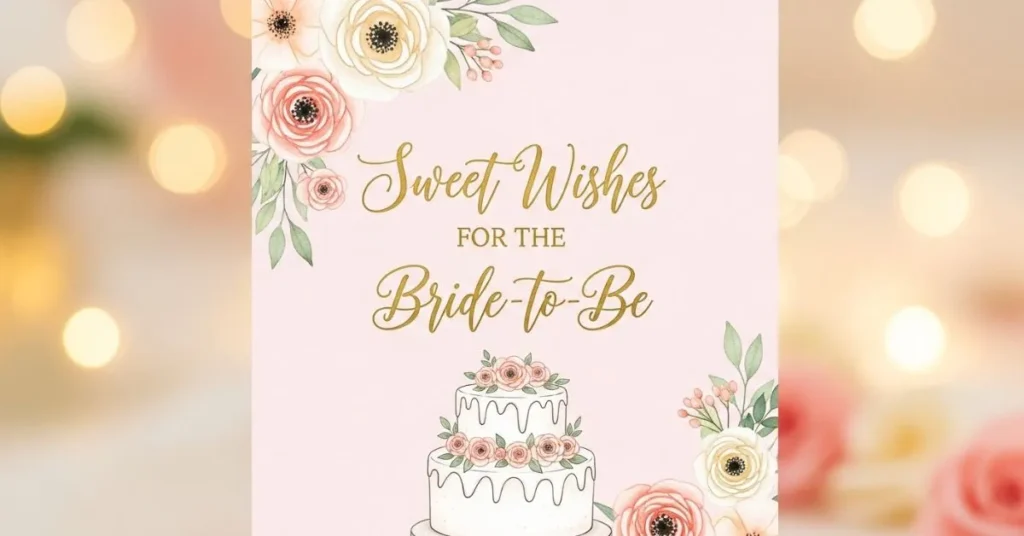 Sweet Bridal Shower Wishes for Bride